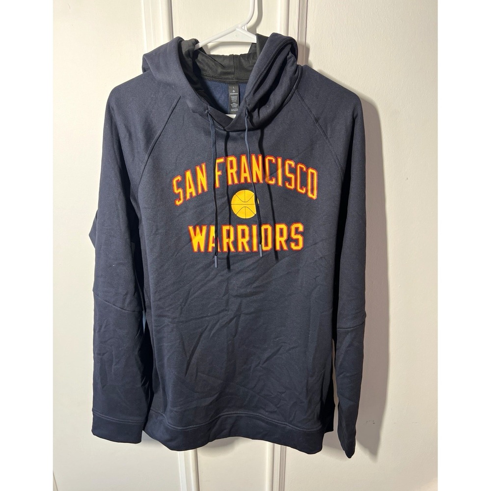 lululemon San Francisco Warriors Hoodie Mens Large Navy Basketball Pullover
